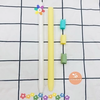 ปลอกปากกา Pencil 1&2 Case เคส ปากกา ซิลิโคน เคสปากกา pencil 1/2 1set ได้จุกเปลี่ยน3จุก3สี3แบบ