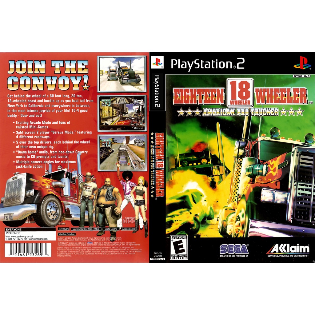 แผ่นเกมส์ PS2 18 Wheeler American Pro Trucker   คุณภาพ ส่งไว (DVD)