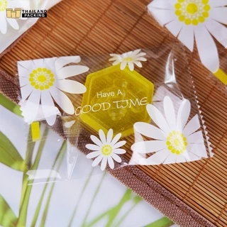 ถุงคุกกี้ ซองซีล ซองซีลกลาง ลายเดซี่ DAISY ( แพ็ค 100 ใบ ) - thailandpacking