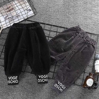 ✷✗♞Boy s baby plus velvet pants รุ่นฤดูใบไม้ร่วงและฤดูหนาวของกางเกงผ้าฝ้ายสำหรับเด็ก, กางเกงให้ความอบอุ่นของผู้ชาย, กางเ