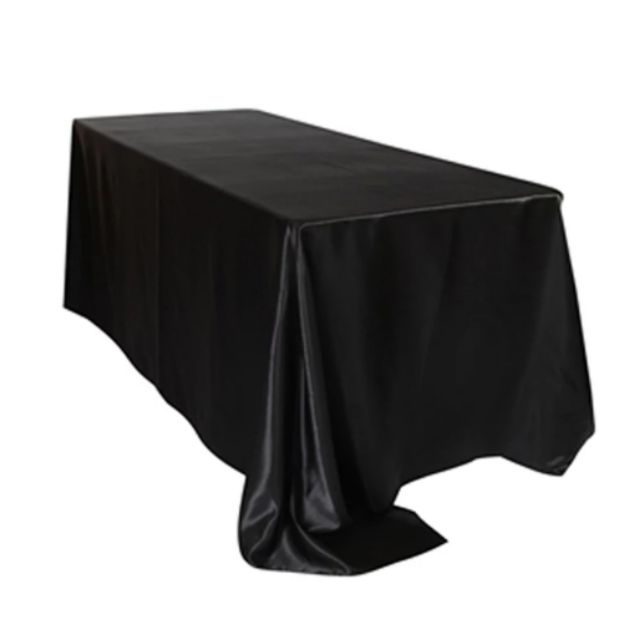 ผ้ากำมะหยี่ปูโต๊ะ ผ้าปูโต๊ะโชว์สินค้า กำมะหยี่สีดำเงา หน้ากว้าง 1.5m