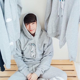 MY1989BRAND ใส่ชื่อได้  Hoodie in light gray