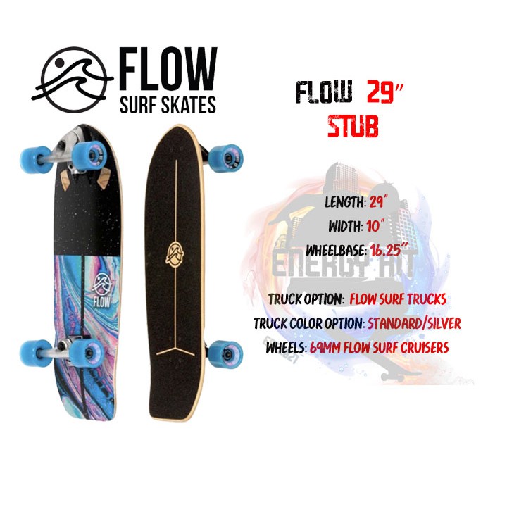 🔥 พร้อมส่ง 🔥 | 🔱 29" Flow Stub Surfskate