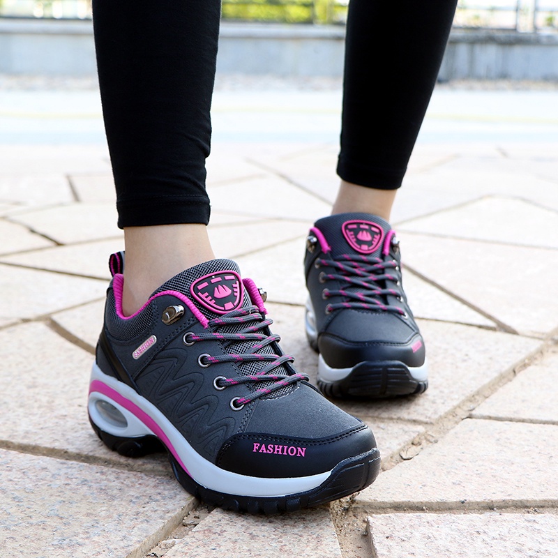 Baskets orthopédiques pour femme - Pour la marche, le tennis, la course à pied, la gym, l'athlétisme, le fitness - Baskets d'extérieur, Noir , 37 EU