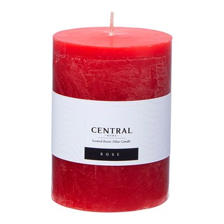 CENTRAL HOME เทียน PILLAR กลิ่น ROSE สีแดง ของใช้ในห้องน้ำ เครื่องใช้ในห้องน้ำ บ้าน