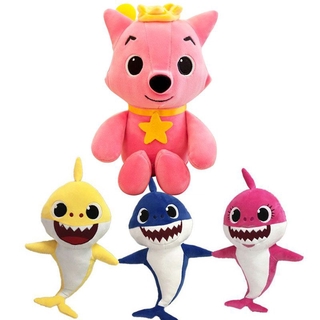Pinkfong ตุ๊กตาฉลามจิ้งจอก แบบนิ่ม ของเล่นสําหรับเด็ก
