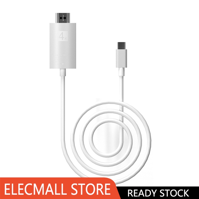 USBC Support 4K 30 Hz USB 3.1 TypeC Male to HDMI Male HD อะแดปเตอร์