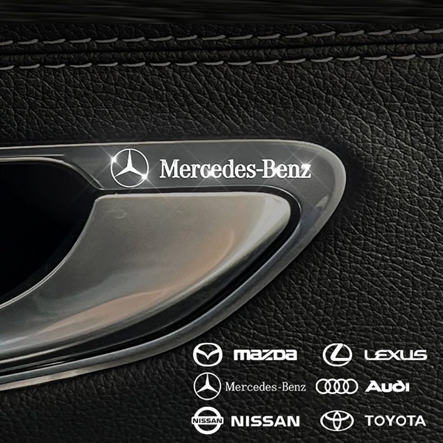 [TOYOTA] รูปลอกแต่งรถสวยๆ ประทับโลหะสลักชื่อ Toyota Camry, Altis, Vios, Wigo, Innova