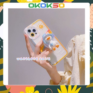 เคสโทรศัพท์มือถือใส ลายเป็ดสีรุ้ง สําหรับ OPPO Reno7Z Reno7pro Reno6 5G Reno6pro Reno5 Reno5pro Reno4Z 5G A52 A72 A92 A53 A32 A9 2020 A5 2020 A11 A31 F11 Findx3pro A15 A15S