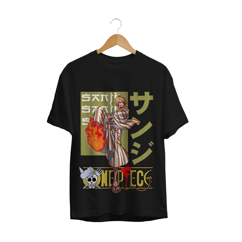 เสื้อยืด ONE PIECE SANJI OP ANIME MANGA ใหม่ล่าสุด