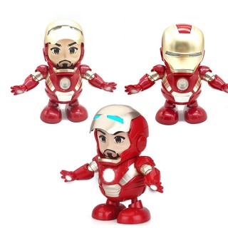 ไอรอนแมน Iron Man Dancing Robot มีไฟและเสียงเพลง เหมาะสำหรับของขวัญเด็กๆ