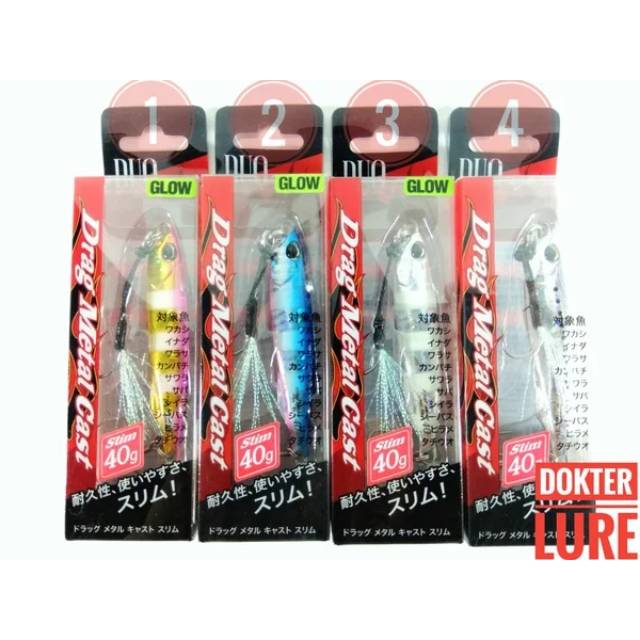 LURE Metal Jig DUO International Drag Metal Cast Slim 40gr 82mm