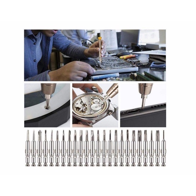 25 ใน 1 ไขควงชุด Freewise DIY มินิซ่อมชุดเครื่องมือสำหรับ PC, แว่นตา, โทรศัพท์มือถือ, แล็ปท็อป, นาฬิกา