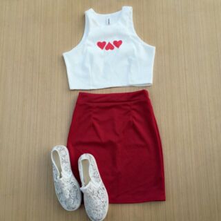 Setเสื้อกล้าม+กระโปรง