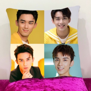 หมอนอิงสั่งทำ ใส่ได้4รูป หมอนอิงขนนุ่ม หมอนอิงโซฟา หมอนอิงในรถ หมอนอิง Cushions Wu Lei อู๋เหล่ย