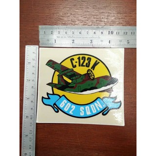 สติกเกอร์เครื่องบินกองทัพอากาศ C-123 Royal Thai Air Force Thailand sticker Military sticker Airforce