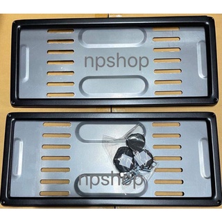 กรอบป้าย​ทะเบียน​รถยนต์​  สีดำ​ หน้า+หลัง​ 2ชิ้น​ 1คู่