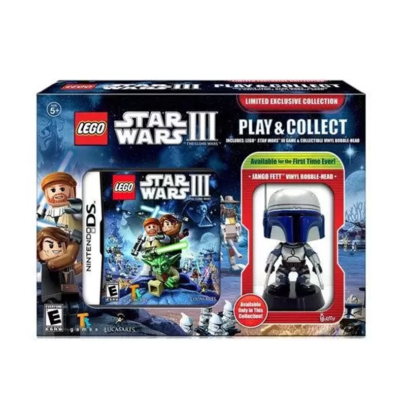 SW3NDS2 : LEGO Star Wars III The Clone Wars - Nintendo DS with Jango Fett Bobble Head Funko Pop!