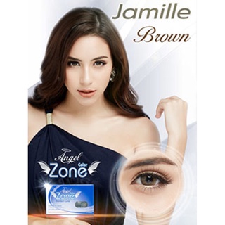 คอนแทคเลนส์ Angelzone รุ่น Jamile Brown 14.5 (รองรับ 0.00 ถึง -10.00)