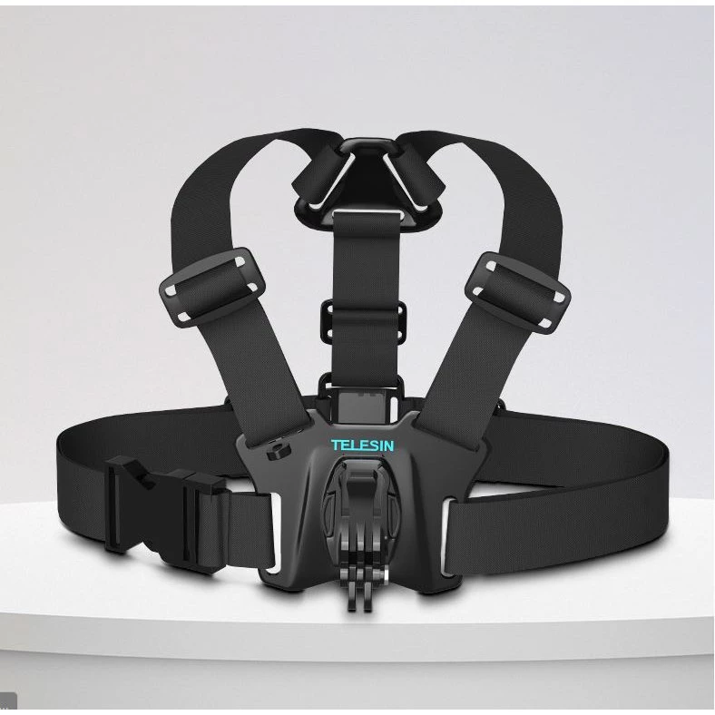 TELESIN สายคาดหน้าอก สำหรับ Gopro / DJI / INSTA360 สายรัดหน้าอก กล้องAction Camera Chest Strap Mount thumbnail 5