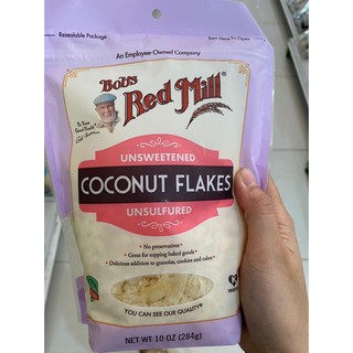 bobs red mill coconut flakes unsweetened มะพร้าวอบแห้ง บ็อบ Bobb red Mill Bob มะพร้าว ไม่หวาน คีโต Keto