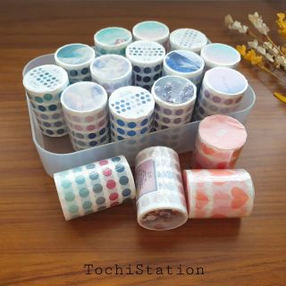 Dot Sticker สติ๊กเกอร์ไดคัทวงกลมเล็ก ตกแต่ง ทำหัวข้อรายการ สีสวย พาสเทล ยาว 3 เมตร