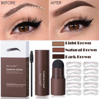 New Brow Set Perfect Eyebrow Stamp Stencil Kit Eye Brow Stencil Stamp Kit Waterproof Long Lasting Eyebrow Enhancers Brow Shape Stamp