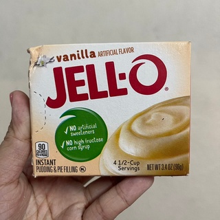 พุดดิ้ง ออริจินอล พุดดิ้ง วานิลลา Pudding-vanilla Flavour by Jello Brand น้ำหนักสุทธิ 96 กรัม Pudding Original Vanilla P