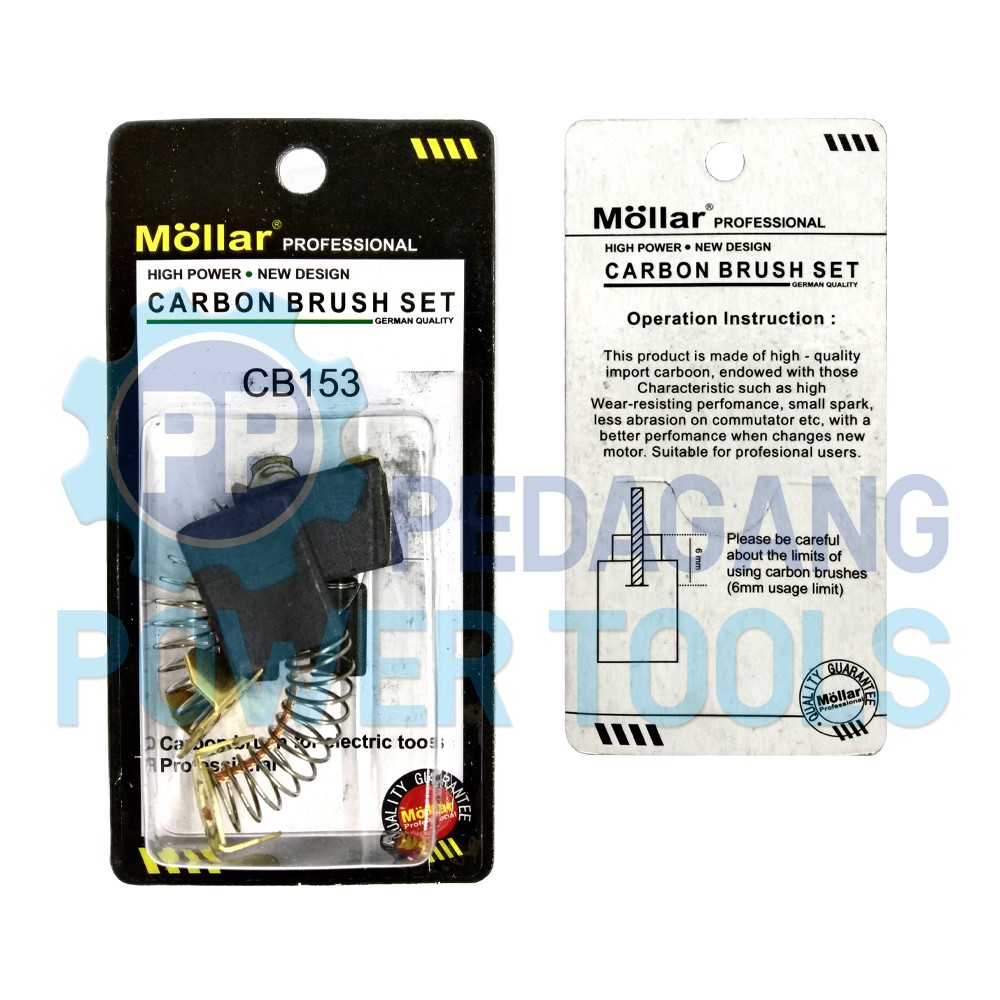MESIN MOLLAR CB-153 CARBON BRUSH CHARCOAL SPUL BOSTEL SEPUL CB153 เครื่องเราเตอร์