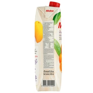 [ยกลัง! 12กล่อง] MALEE น้ำมะม่วงผสมน้ำผลไม้รวม 100% ขนาด 1000 มล.