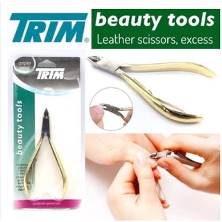 **พร้อมส่ง**Trim nail trimmer กรรไกรตัดหนัง กรรไกรตัดเล็บ สแตนเลส ปลายโค้งแหลม ตัวใหญ่ ตัดเล็บขบฝังลึก ด้ามทอง