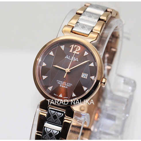 นาฬิกา ALBA modern ladies AH7N28X1 เรือนทอง pinkgold (ของแท้ รับประกันศูนย์) Tarad Nalika