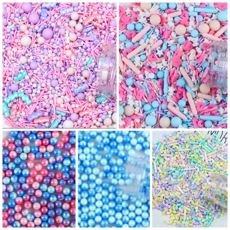 เม็ดน้ำตาลตกแต่งเค้ก แบ่งขาย sprinkleแต่งเค้ก ขนม