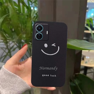 Ready Stock เคส Phone Casing VIVO T1 T1x Y01 Y33T Y21T Smiley Good Luck Pattern Matte Handphone Case TPU Silicagel Soft Cover All-inclusive Lens Shockproof Protective Case VivoT1 5G เคสโทรศัพท์