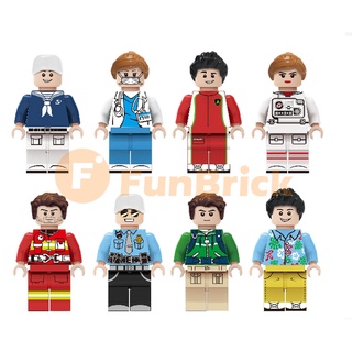 [Funbrick] ชุดของเล่นตัวต่อฟิกเกอร์ รูปการ์ตูนนินจา หมอ พยาบาล ขนาดเล็ก