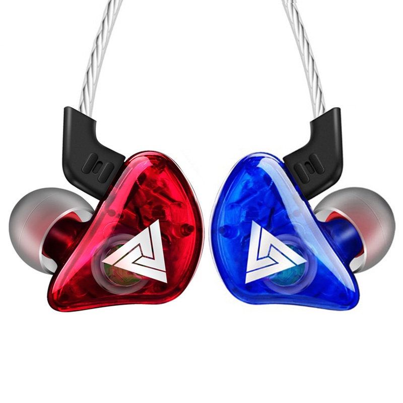 QKZ รุ่น CK5 หูฟังอินเอียร์ สเตอริโอ HiFi คล้องหู ควบคุมสายสนทนา มีไมโครโฟน Earphone Sport ไดนามิกสำหรับ IOS/Android