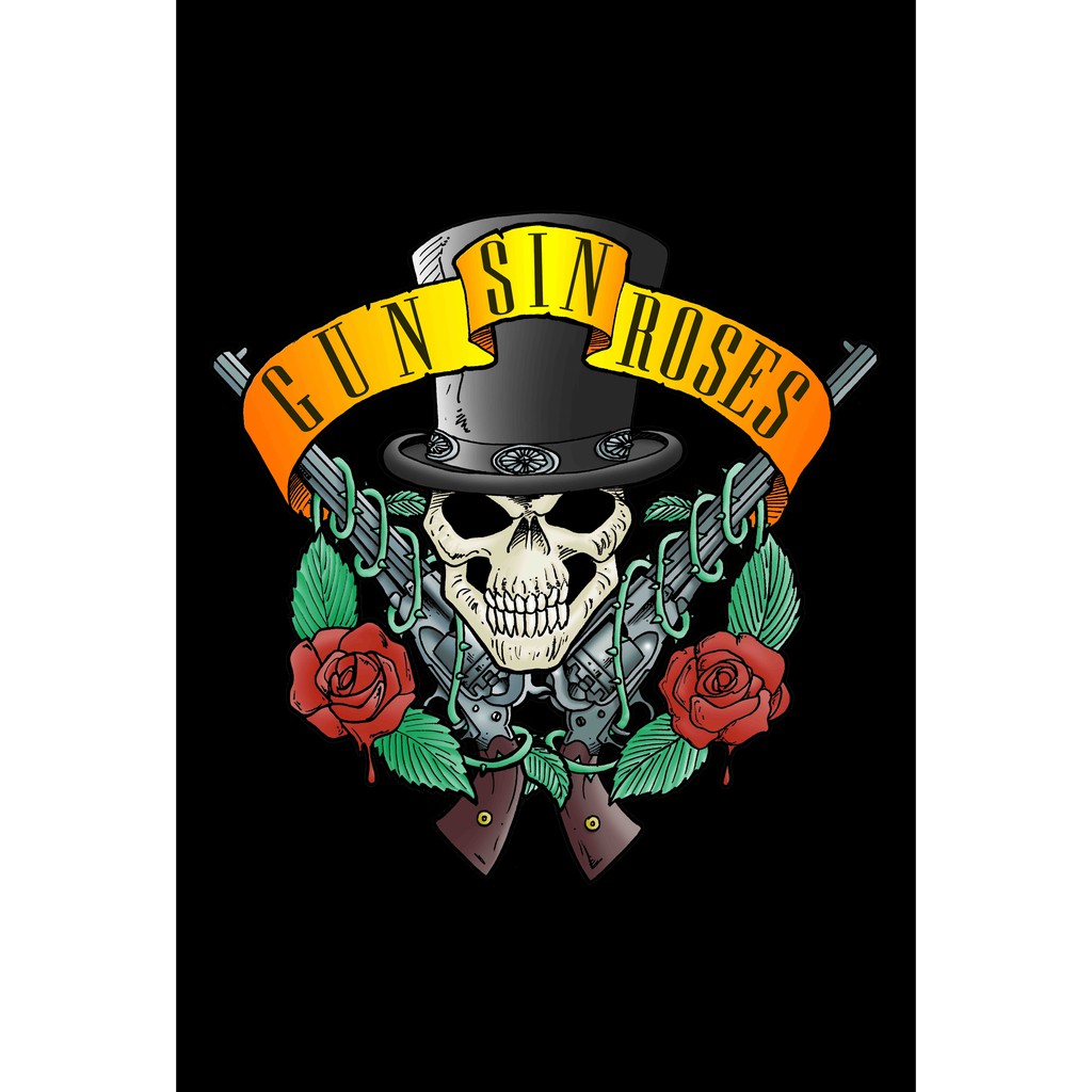 โปสเตอร์Guns N'Roses  โปสเตอร์ วอลเปเปอร์ ตกแต่งผนัง Poster โปสเตอร์วินเทจ โปสเตอร์วงดนตรี