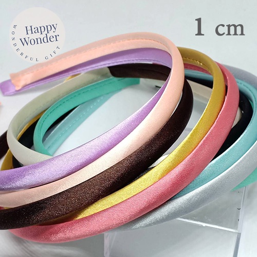 25 สี ที่คาดผม  ขอบหนา 1 cm ผ้าซาติน น้ำหนักเบามาก ไม่บีบศีรษะ คาดแล้วไม่เจ็บ