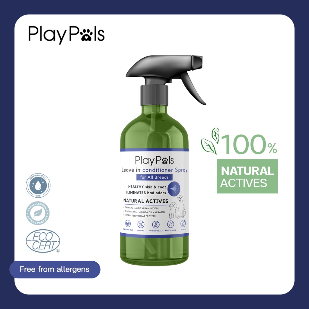 Playpals Leave in Conditioner สูตร For all breeds แชมพุสุนัข