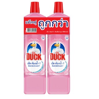 น้ำยาทำความสะอาดห้องน้ำ เป็ดชมพู 900 มล. แพ็คคู่  DAILY CLEANER BATH PINK DUCK 900ML 1X2