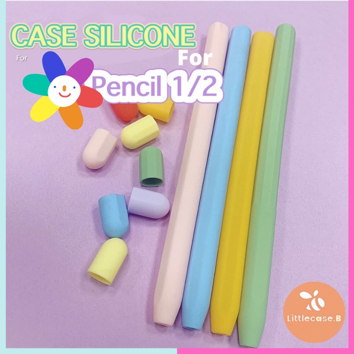 ปลอก สำหรับ  Pencil 1&2 Case เคสปากกา ซิลิโคน เคส silicone pencil 1/2 กันกะแทก กันรอย นิ่มมือเวลาเขียน