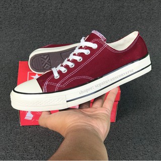 CONVERSE (จ่ายเงินปลายทาง) 70s LOW MAROON ALL STAR CHUCK TAYLOR รองเท้า