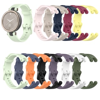 สายนาฬิกาข้อมือซิลิโคน สีสันสดใส แบบเปลี่ยน สําหรับ Garmin Lily Smart Watch