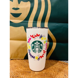 พร้อมส่งที่ไทย! Starbucks Holiday Wreath 16 oz. แก้วสตาร์บัคส์ ของแท้ 100%