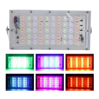 ไฟสปอตไลท์ LED กันน้ำ ขนาด 50W Otoko LED Floodlight 50wไฟ 50 ดวง เปลี่ยนสีได้ 16 สี + รีโมท พร้อมใช้งานทันทีแสงสีรวม