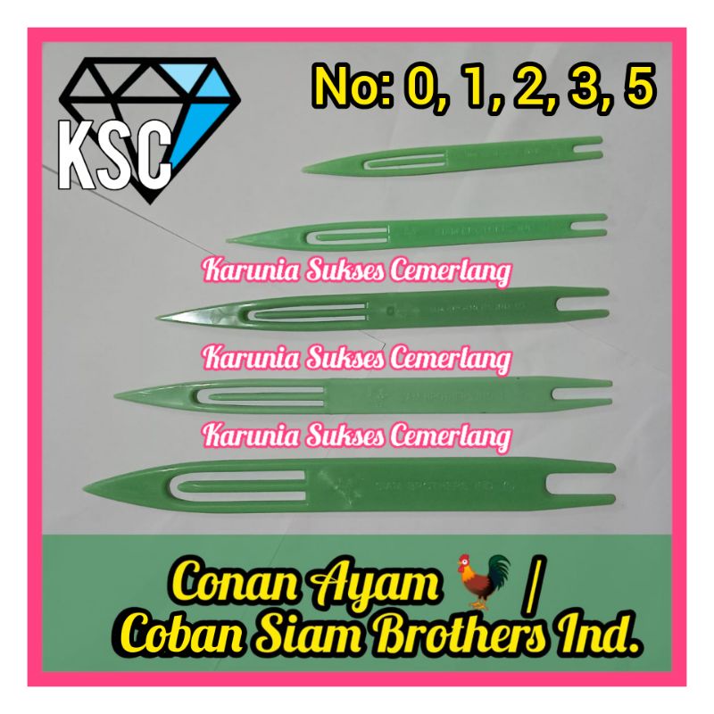 COBAN SIAM BROTHERS / COBAN CHICKEN CAP / NET SEWING TOOL / FISH NET NEEDLE CHICKEN CAP / COBAN NO. 