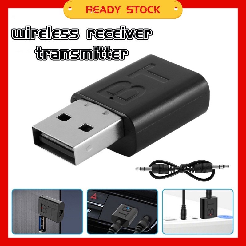 สินค้าแนะนำ 2 in 1 USB บลูทูธ 5.0 รับส่งสัญญาณ USB Bluetooth 5.0 Adapter Audio Transmitter Bluetooth Receiver ฐานเสาฟลายชีท HDMI cable USB ชุดน้ำมัน การ์ดรีดเดอร์อะแดปเตอร์