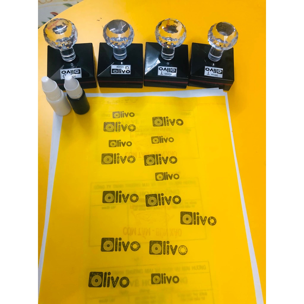 Seal Print โลโก้ชื่อร้านบนกระดาษ กระดาษแข็ง...etc