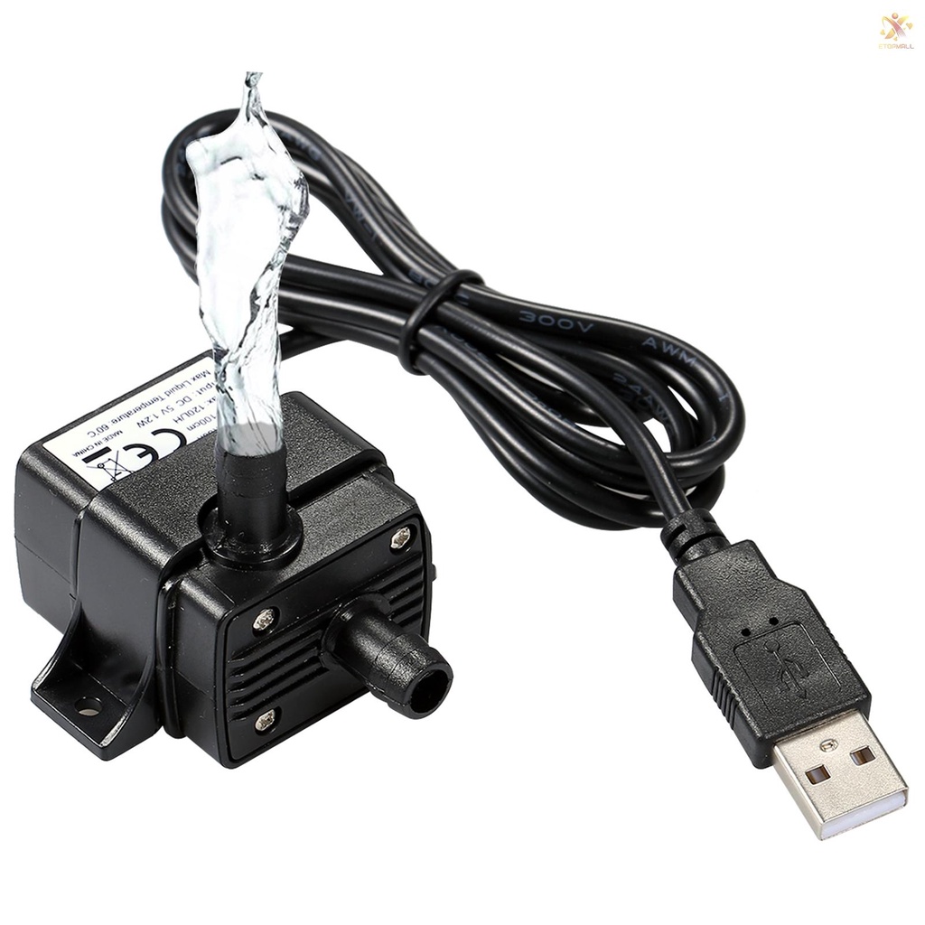 DECDEAL USB Brushless Water Pump Ultraquiet Mini DC5V Micro Brushless