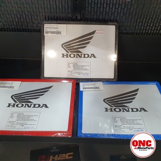 กรอบป้ายทะเบียน มอเตอร์ไซค์ Honda แท้ พร้อมน๊อต {มี 3 สี}